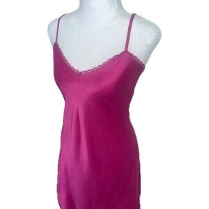 💕 Satin Dreams Slip Dress – Hot Pink & Sultry ✨